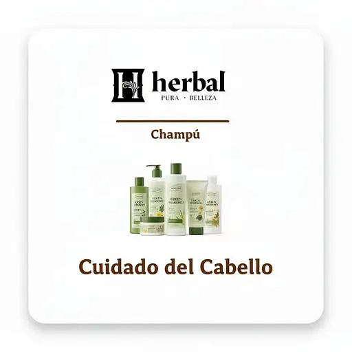 remove the words "Green Pharmacy" and use the input image with the words "Herbal Pura Belleza" to create an image similar to like the input one of "Green Pharmacy" that represent a category section