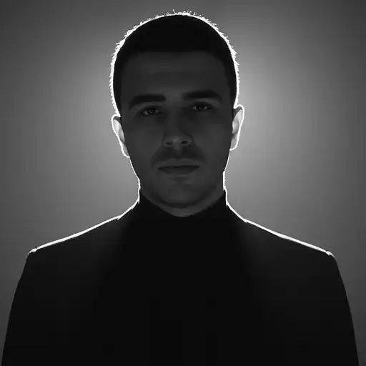 black and white photography, fashion editorial, a close up portrait of the model (keep same face shape, details and body the same) in studio lights in style Herb Ritts, highres, realistic photo, professional photography, cinematic angle, dynamic light back shining,