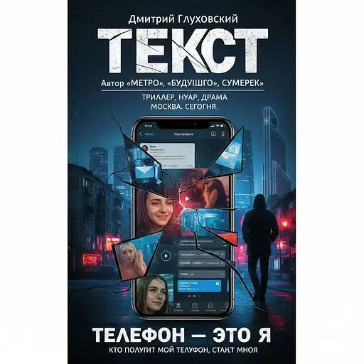 «Текст» – первый реалистический роман Дмитрия Глуховского, автора «Метро», «Будущего» и «Сумерек». Эта книга на стыке триллера, романа-нуар и драмы, история о столкновении поколений, о невозможной любви и бесполезном возмездии. Действие разворачивается в сегодняшней Москве и ее пригородах. Телефон стал для души резервным хранилищем. В нем самые яркие наши воспоминания: мы храним свой смех в фотографиях и минуты счастья – в видео. В почте – наставления от матери и деловая подноготная. В истории браузеров – всё, что нам интересно на самом деле. В чатах – признания в любви и прощания, снимки соблазнов и свидетельства грехов, слезы и обиды. Такое время. Картинки, видео, текст. Телефон – это и есть я. Тот, кто получит мой телефон, для остальных станет мной. Когда заметят, будет уже слишком поздно. Для всех.