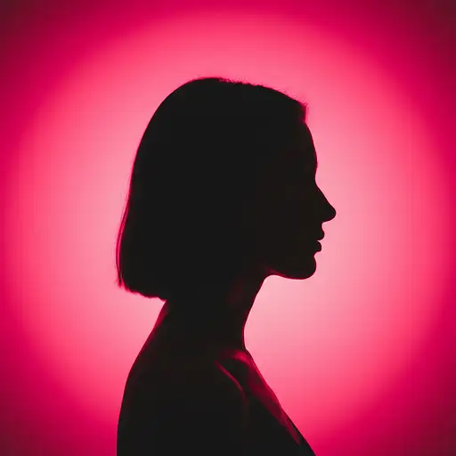 photography, portrait of contrast, profile silhouette of a woman, vibrant hot pink backdrop, visualize using a camera setup that mimics a large aperture, focusing solely on the silhouette's edge, while a low ISO maintains the richness of color without grain, photorealistic, UHD --ar 9:16 --chaos 1.7 --style raw
