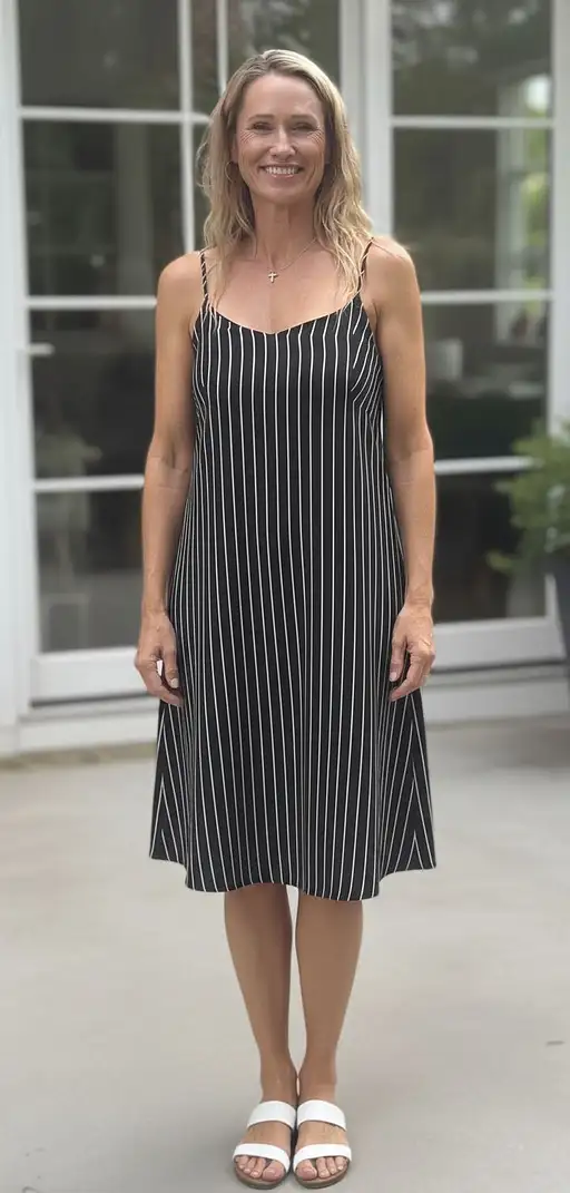 make me an ai woman with a complete body based on this pic