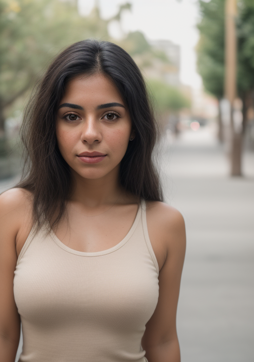 RAW photo, a portrait photo of a latina woman in casual clothes, natural skin, 8k uhd, high quality, film grain, Fujifilm XT3