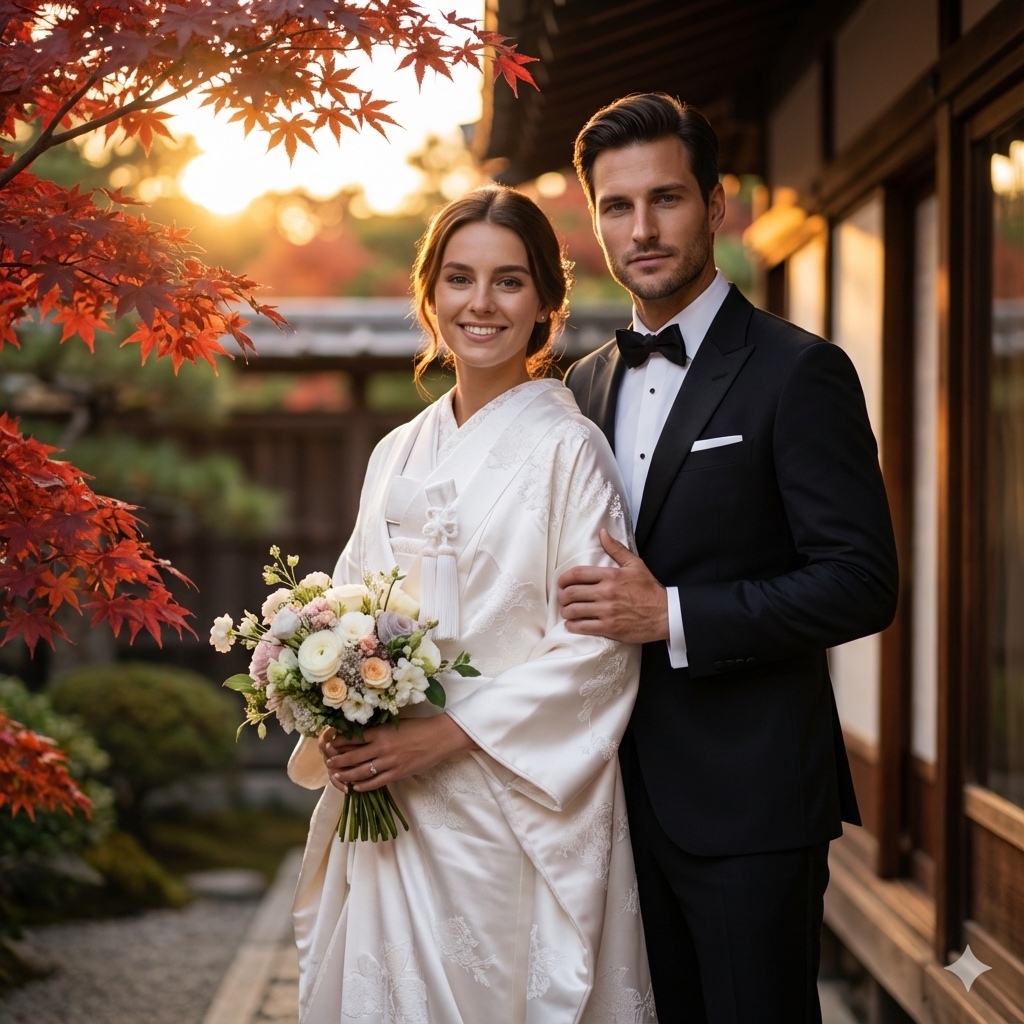 AI Wedding Couple Photoshoot by Country – Professional Bridal Portrait from Two Photos thumbnail