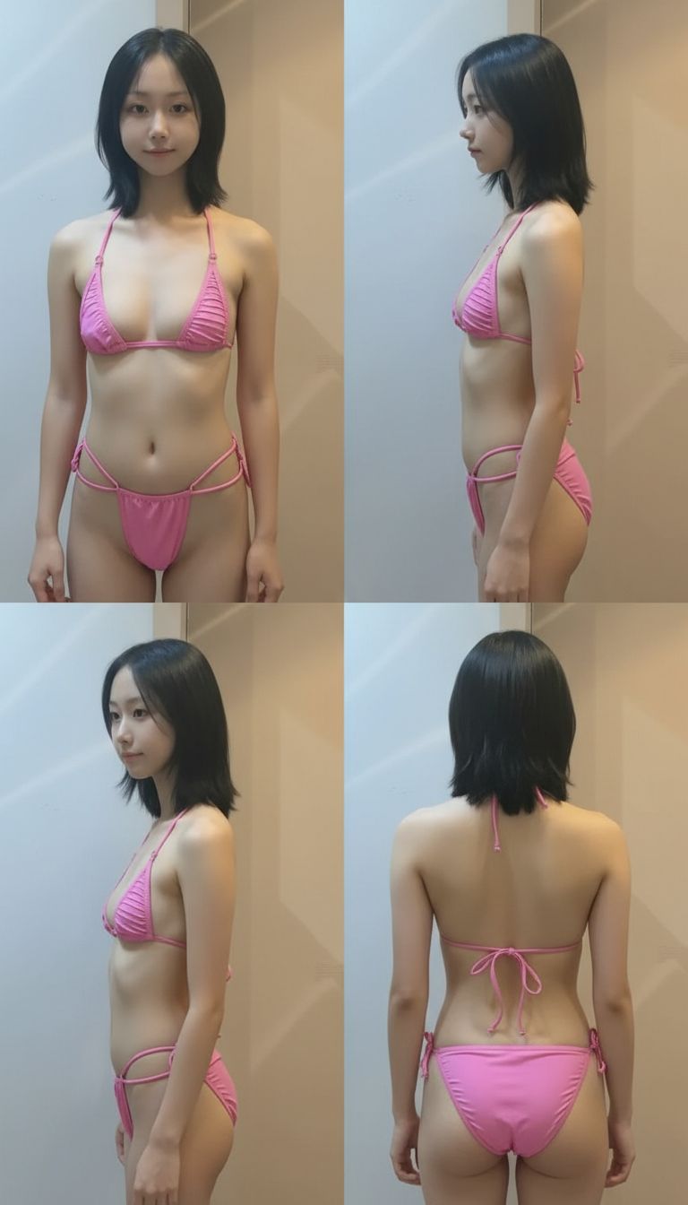 生成四视图，包含左侧视图，右侧视图，正面视图和背视图