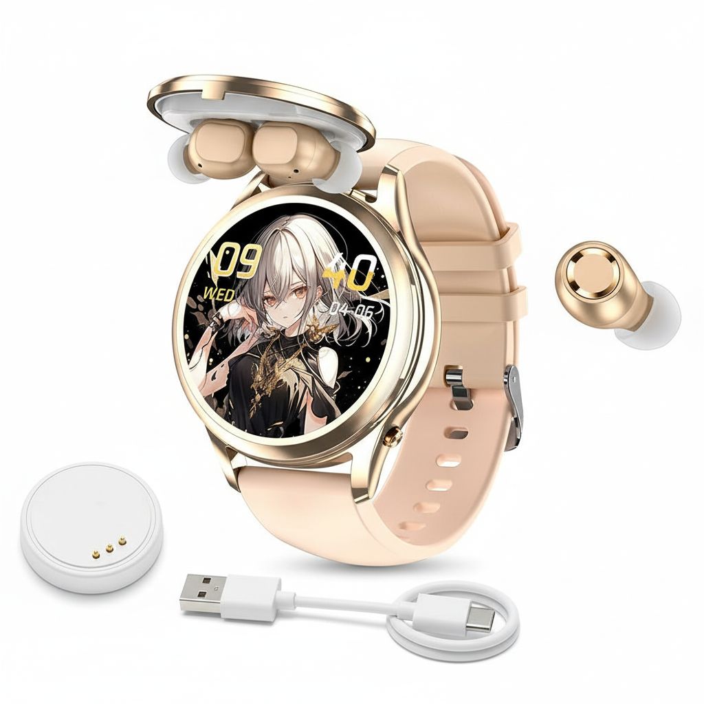 X17mini Smart Bracelet Headset (this is the product description) 
Please help me to generate the main picture with white background 1000*1000 
Product related elements can be added, no words required