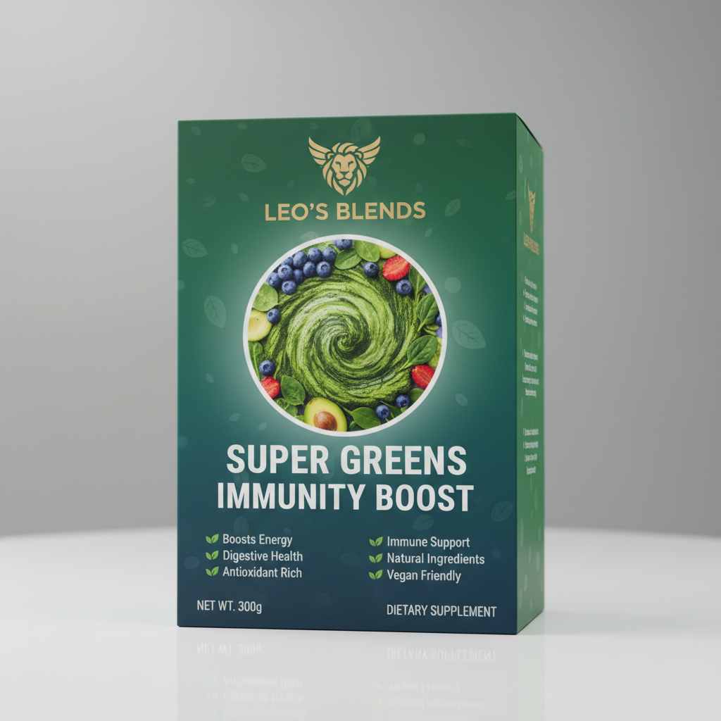 Create retail-ready packaging designs with brand logos, highlights, and color themes for physical products.