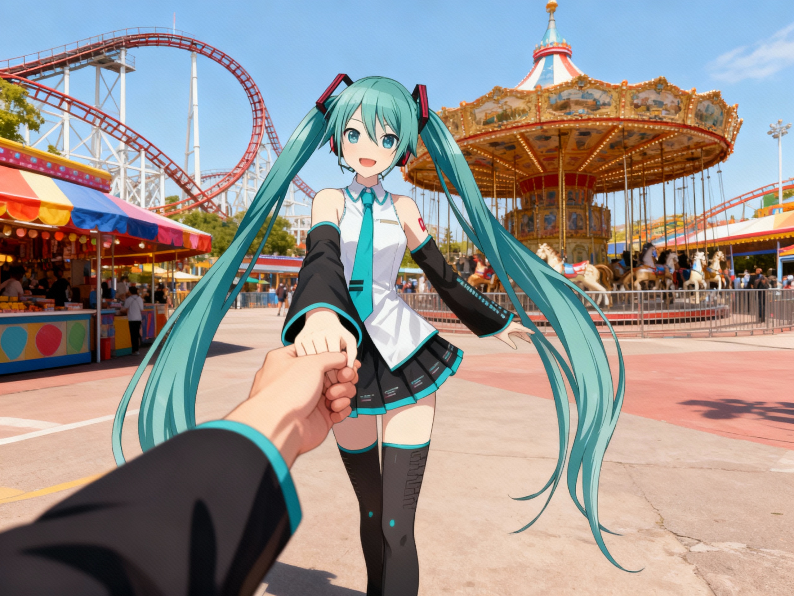 Place a character into real-life romantic daily scenes using a first-person POV style for immersive storytelling.