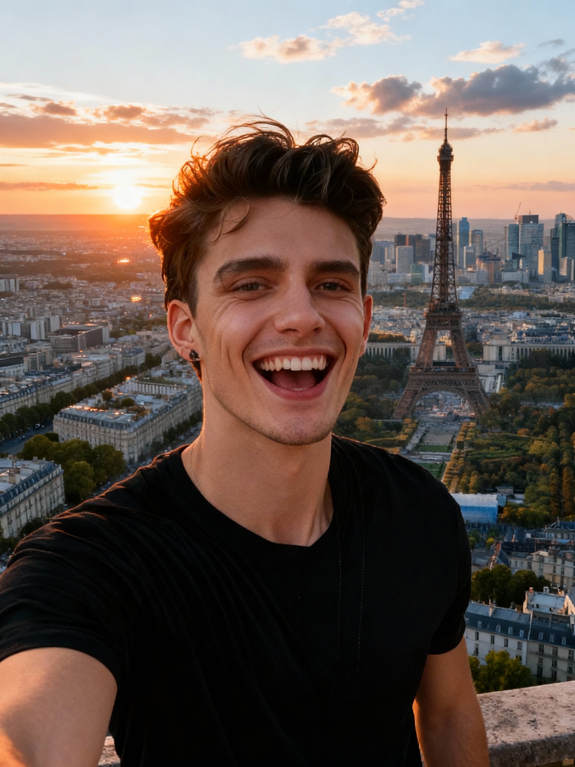 Place a character into real travel destinations using a selfie-style perspective while keeping the mood and expression intact. Perfect for travel memories and creative location-based visuals.