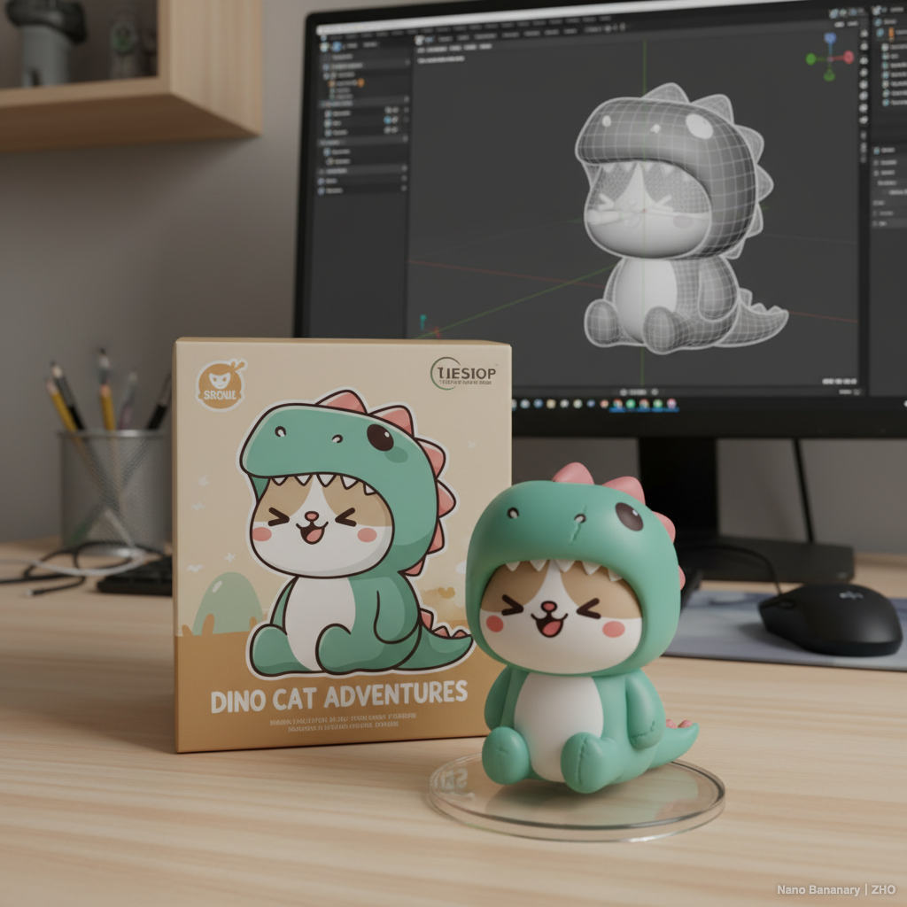 사진을 수집용 3D 캐릭터 피규어로 변환해 드립니다. 전용 패키지까지 완벽하게 제공합니다.