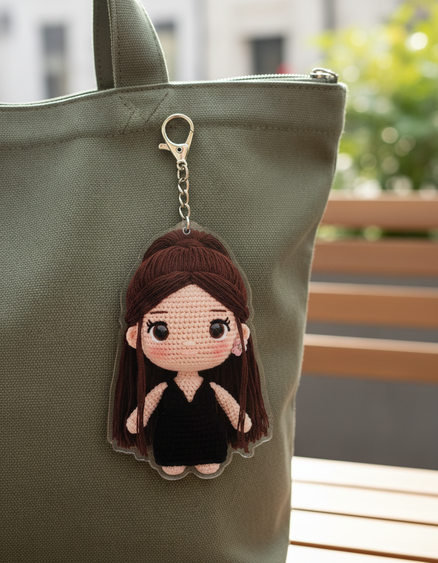 Creates a cute acrylic keychain of your subject, perfect for hanging on a bag — powered by Nano BiBi and generated with Google Nano Banana.
