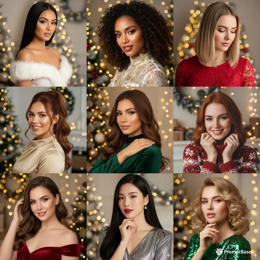 Christmas Themed Closeup Model Photos thumbnail