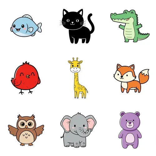 A delightful collection of cute, minimal animal designs crafted for Nano Banana Gemini. These simple yet charming illustrations highlight playful shapes, rounded forms, and warm expressions—perfect for stickers, coloring pages, children’s books, or cozy design projects.