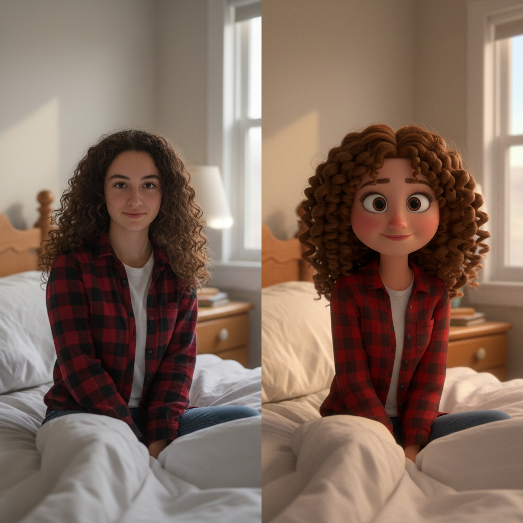 Transform my photo into a [Pixar animation] style [3D cartoon] avatar, maintain facial features and expression, high-quality digital art